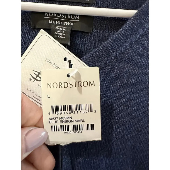 NWT Nordstrom 100% Italian Merino wool Pullover Sweater Size Large - Picture 4 of 6
